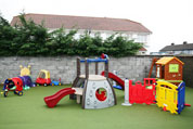 Outdoor play area at The Wombles